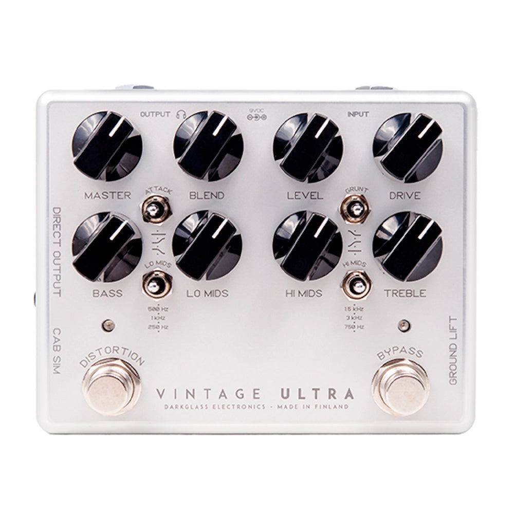 Darkglass Vintage Ultra V2 Bass Preamp Pedal - Professional Bass Guitar Effects Pedal for Recording & Live Performance