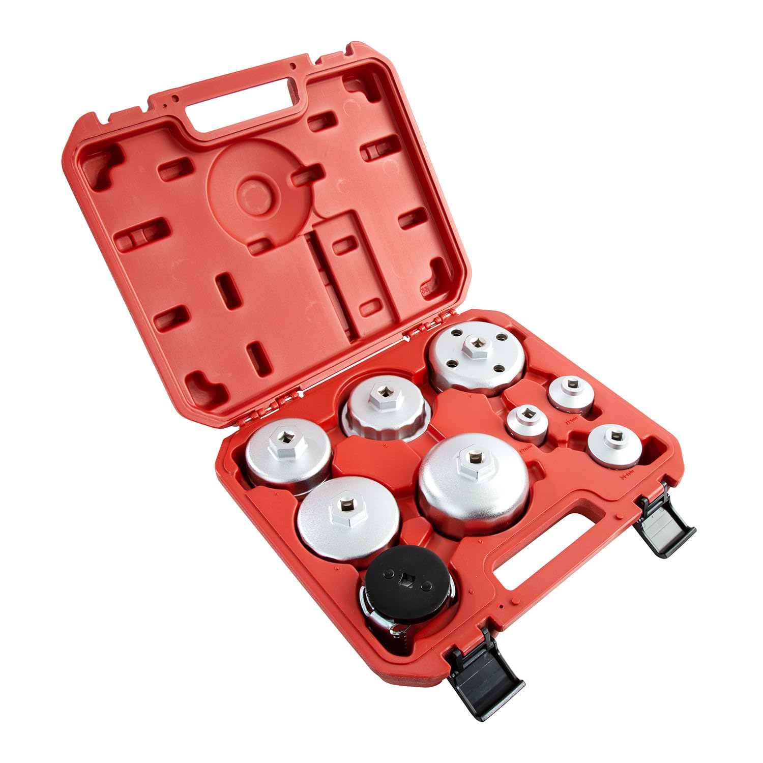 OEMTOOLS 27199 9-Piece Oil Filter Cap Wrench Set - Adjustable & Universal Oil Filter Removal Tool Kit for 3/8