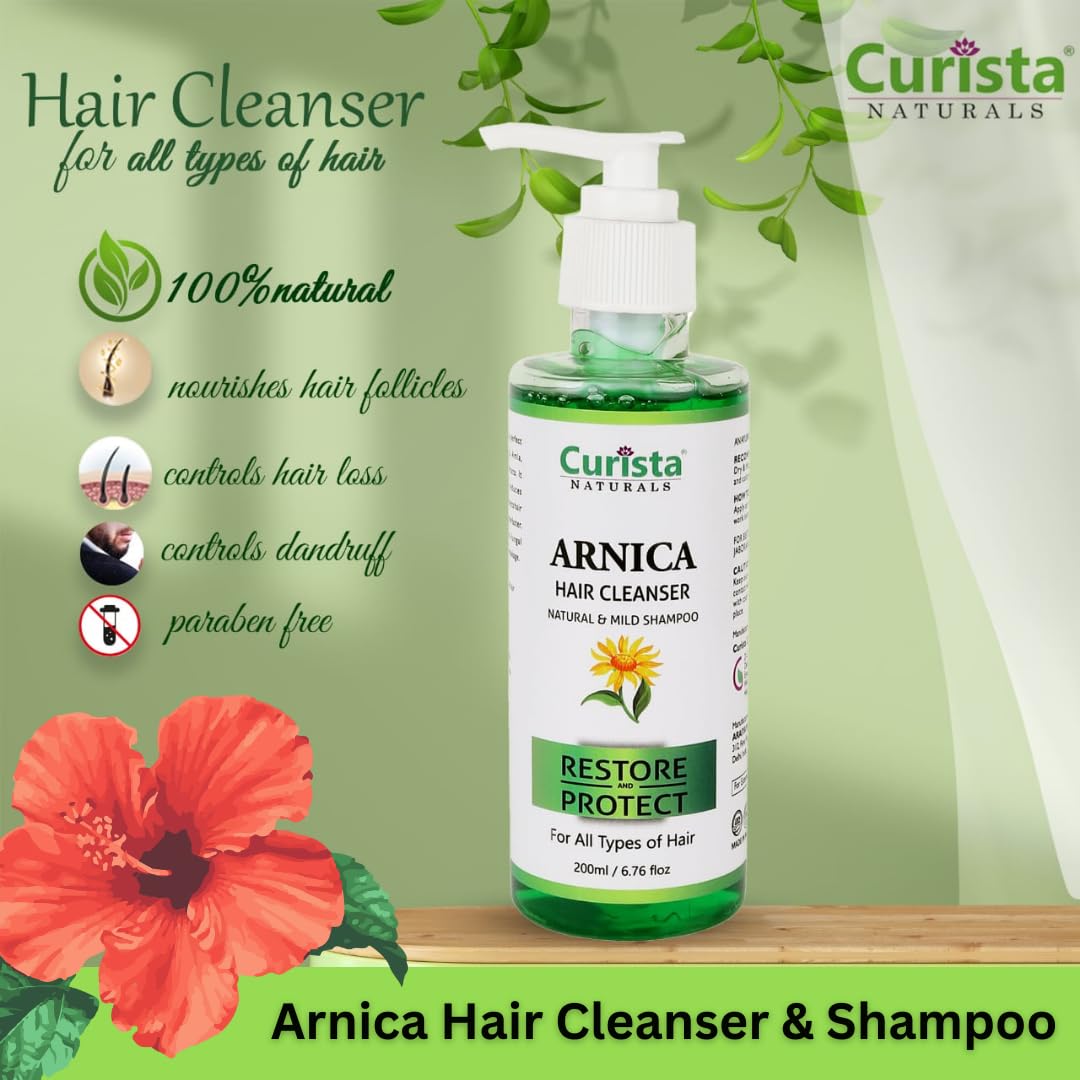 Curista Naturals Intense Repair Shampoo for Dry Damaged Hair - Strengthening & Hydrating Shampoo for Smooth Silky Strong Hair - 200ml Bottle - Perfect for Daily Hair Care & Salon Quality Results at Home