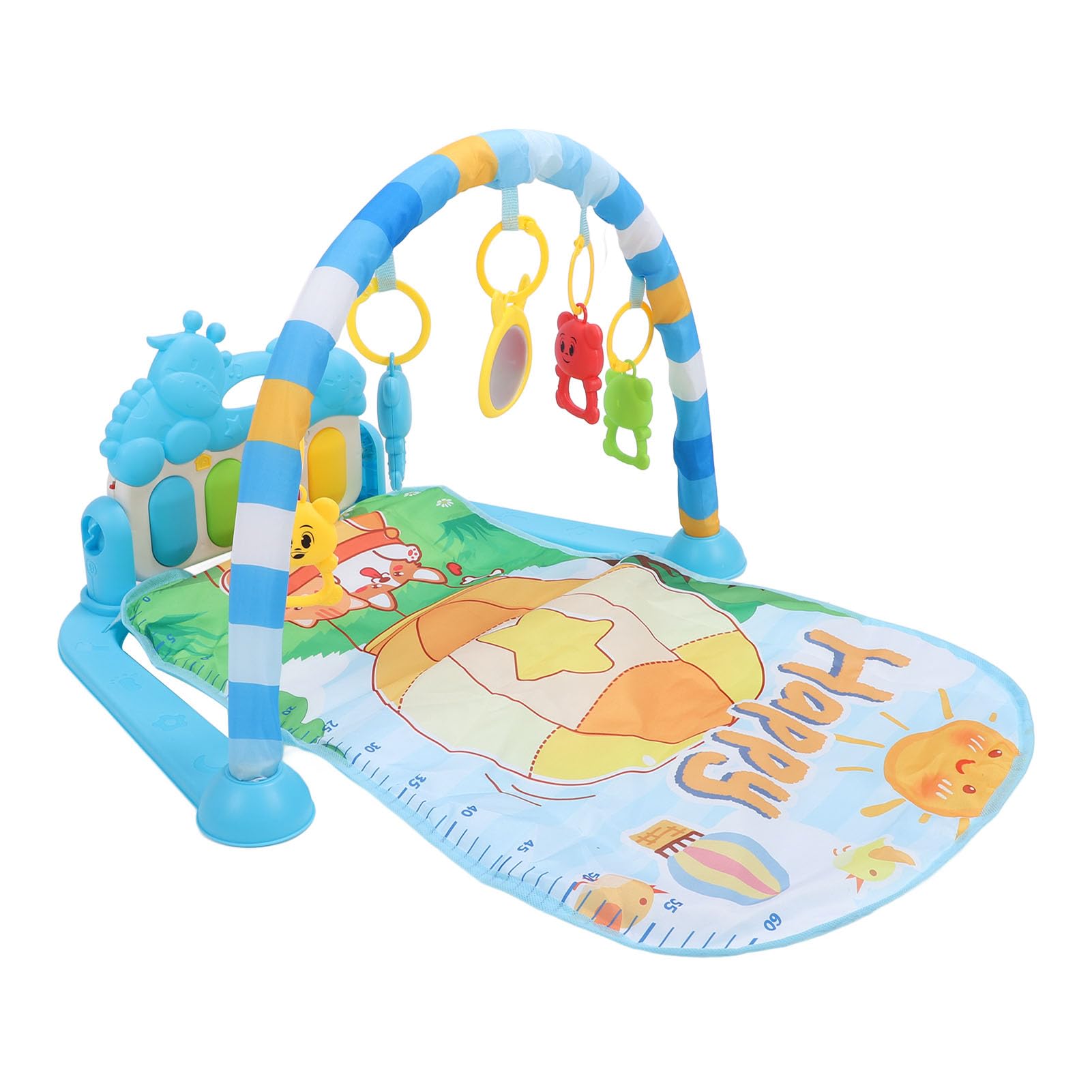 Baby Playmat with Play Piano Gym - Musical Learning Toy & Tummy Time Activity Mat for Newborns 0-36 Months | Soft Floor Mat for Crawling, Sensory Play & Early Development