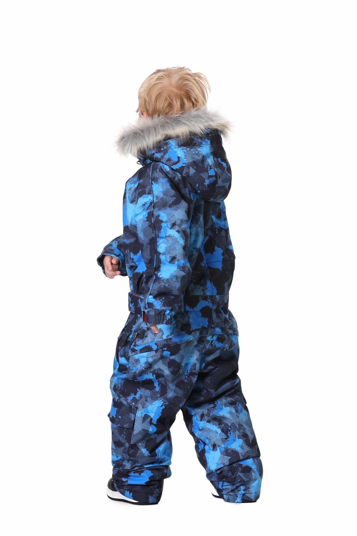 Bluemagic Kids' Waterproof Snowsuit - Winter One Piece Snowsuits for Boys & Girls, Ski Suit Jacket for Outdoor Snowboarding & Play - Warm & Cozy Snow Jumpsuit for Toddlers & Infants