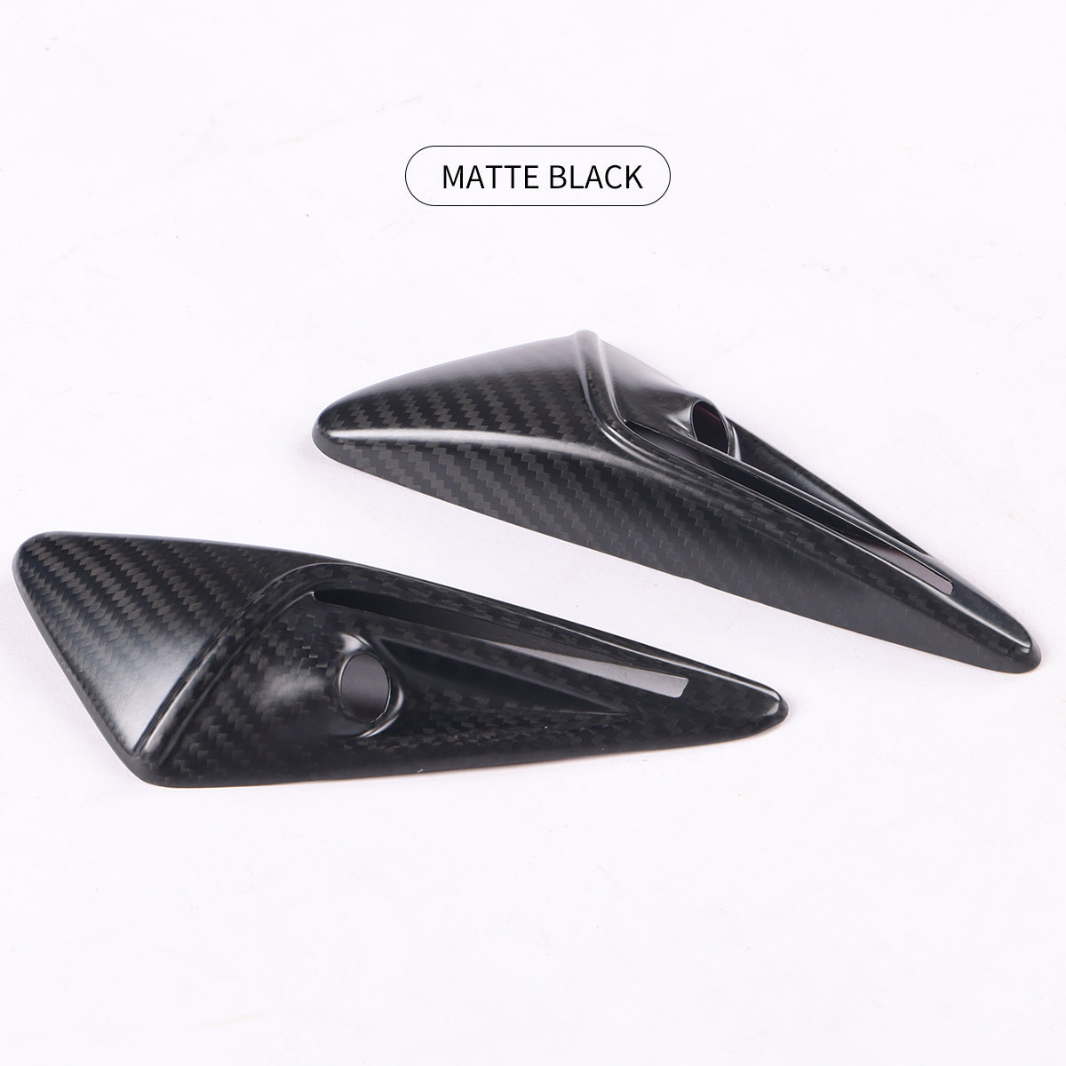 Premium Carbon Fiber Side Camera Covers for Tesla Model 3 & Model Y – Lightweight, Sleek Design & Easy Snap-On Installation – Enhance Style & Protection for Your EV (2021-2023 Models) – Perfect for Daily Driving, Car Shows & Tesla Enthusiasts