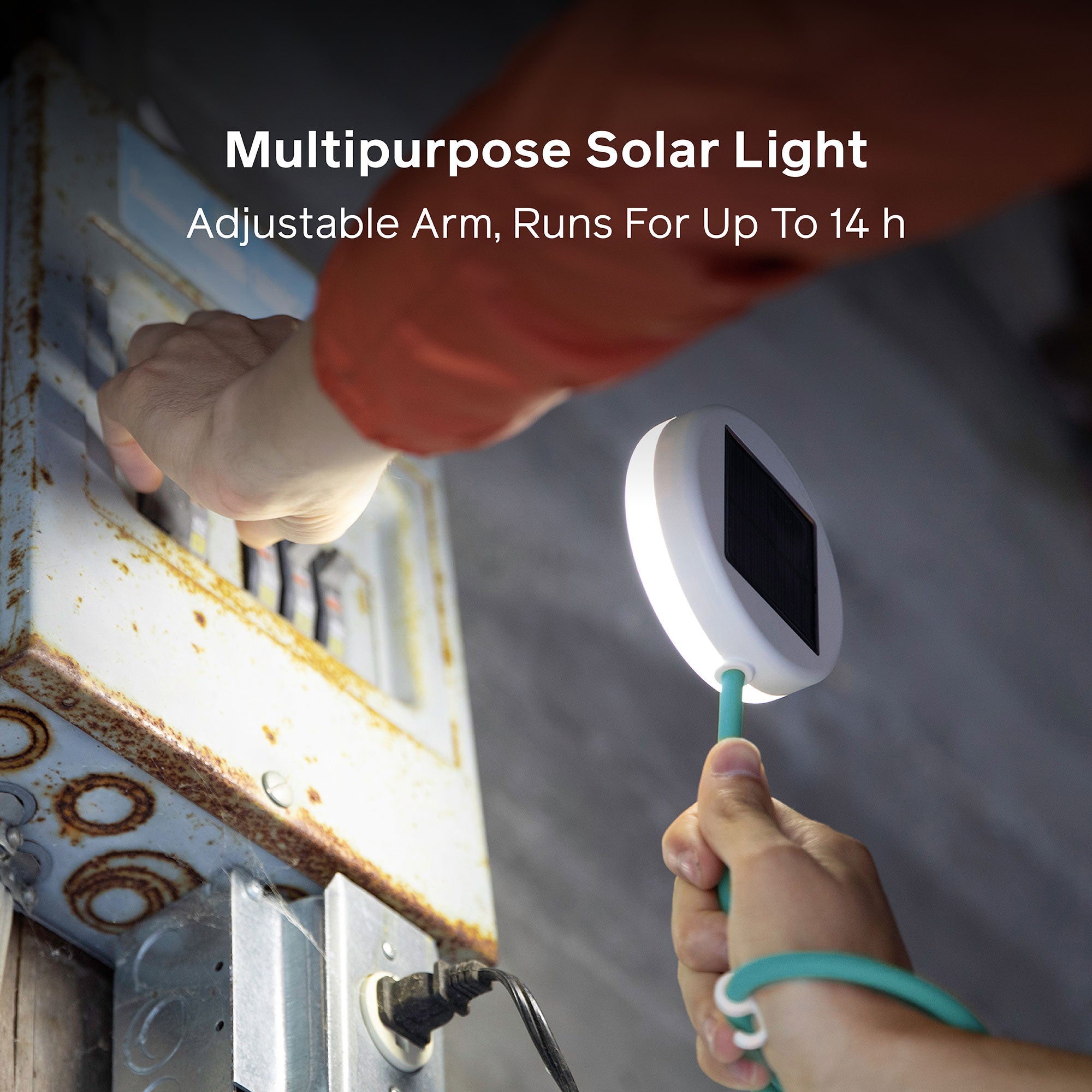 Solar FlexLight - Portable Solar Powered LED Light for Camping, Hiking, Emergency & Outdoor Activities | Waterproof & Rechargeable
