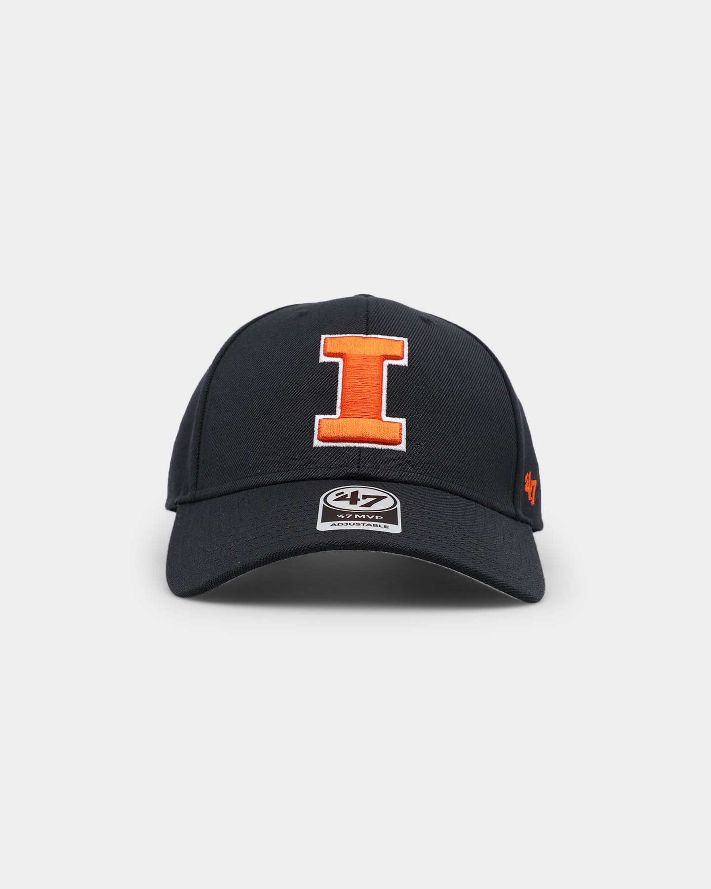 47 Brand Illinois Fighting Illini '47 MVP Strapback Adjustable Hat - Navy Blue Snapback Cap for Men & Women - Perfect for College Football Games & Casual Wear