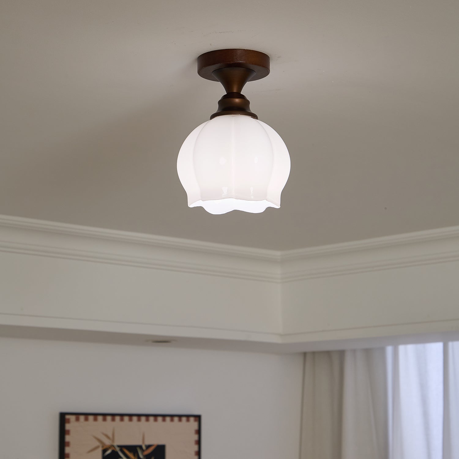 Marcellis Modern Ceiling Lamp - Energy Efficient LED Light Fixture for Living Room, Bedroom, Kitchen & Dining Room | Dimmable Indoor Lighting with Easy Installation