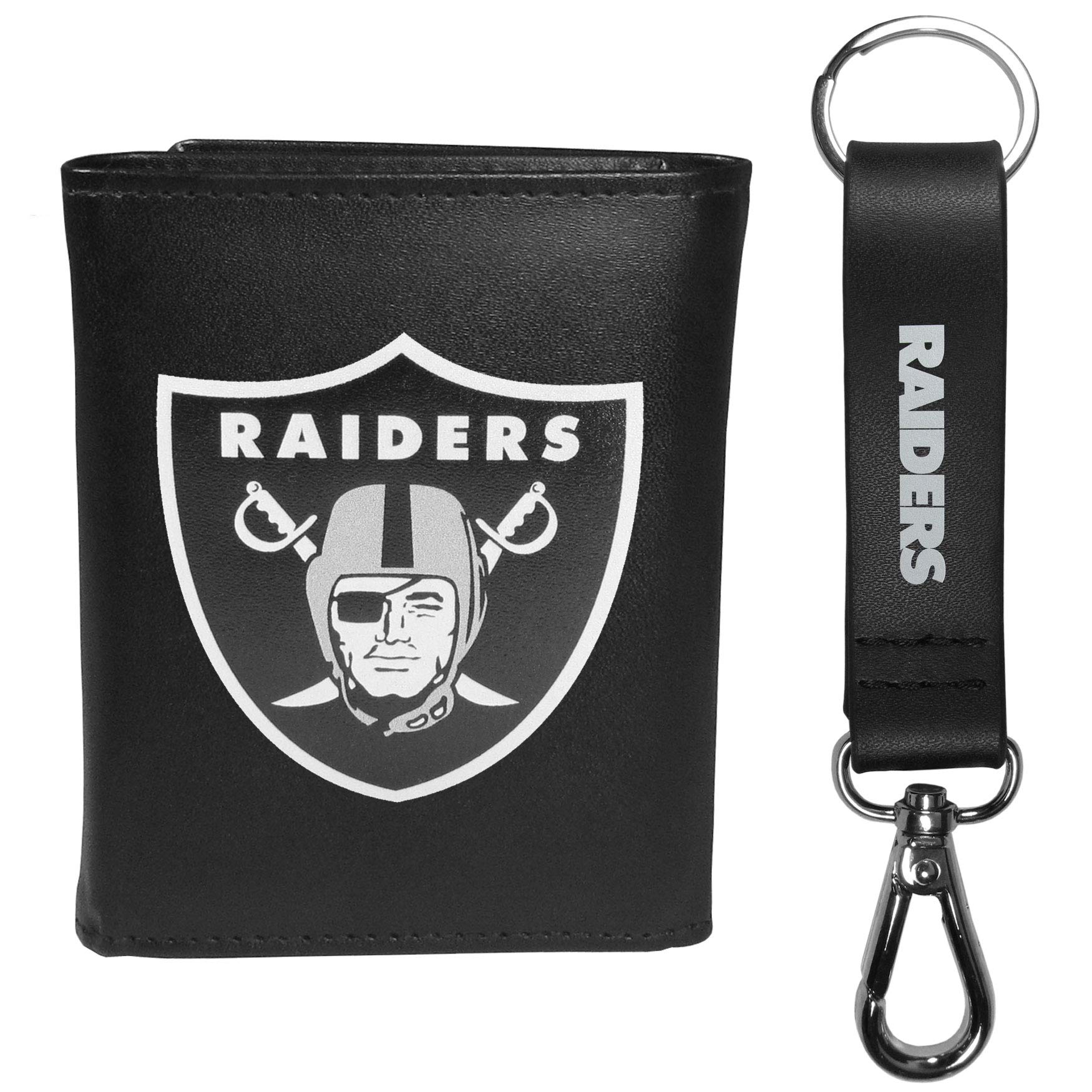 Siskiyou Tri-Fold Leather Wallet with Keychain Strap - RFID Blocking, Slim Bifold Wallet for Men & Women - Perfect for Travel, Work, and Everyday Use