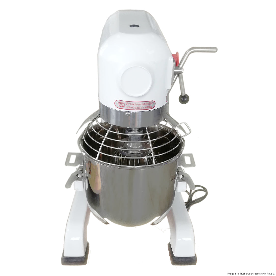 BakerMax 10L Heavy Duty Stand Mixer - 1000W Powerful Electric Dough Mixer with 5 Speeds, Stainless Steel Bowl - Perfect for Baking Bread, Cakes, Cookies & Pizza Dough