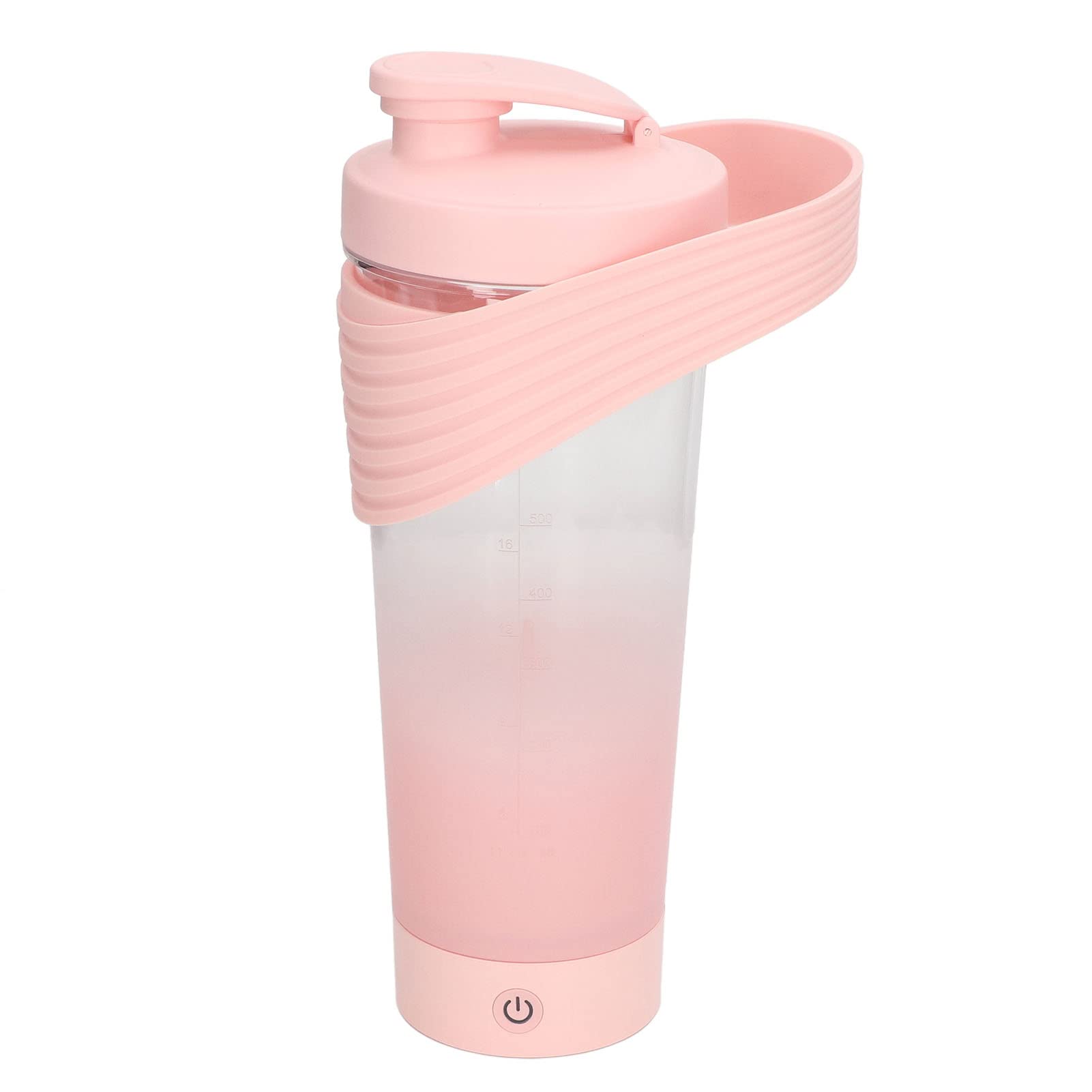Dpofirs 800mL Electric Protein Shaker Bottle - USB Rechargeable Blender for Protein Powder, Smoothies & Meal Replacement - Perfect Gym, Office & Travel Companion (Rose)
