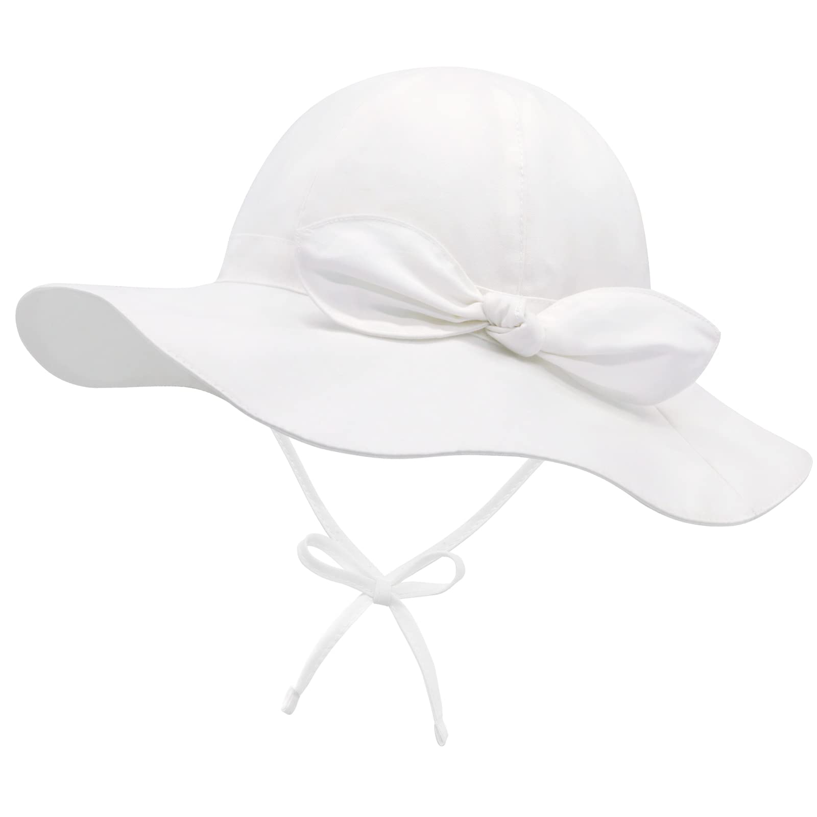 UPF 50+ Baby Sun Hat for Boys & Girls - Wide Brim Cotton Infant Toddler Beach Hat for Sun Protection - Perfect for Outdoor Play, Beach Trips, and Summer Adventures