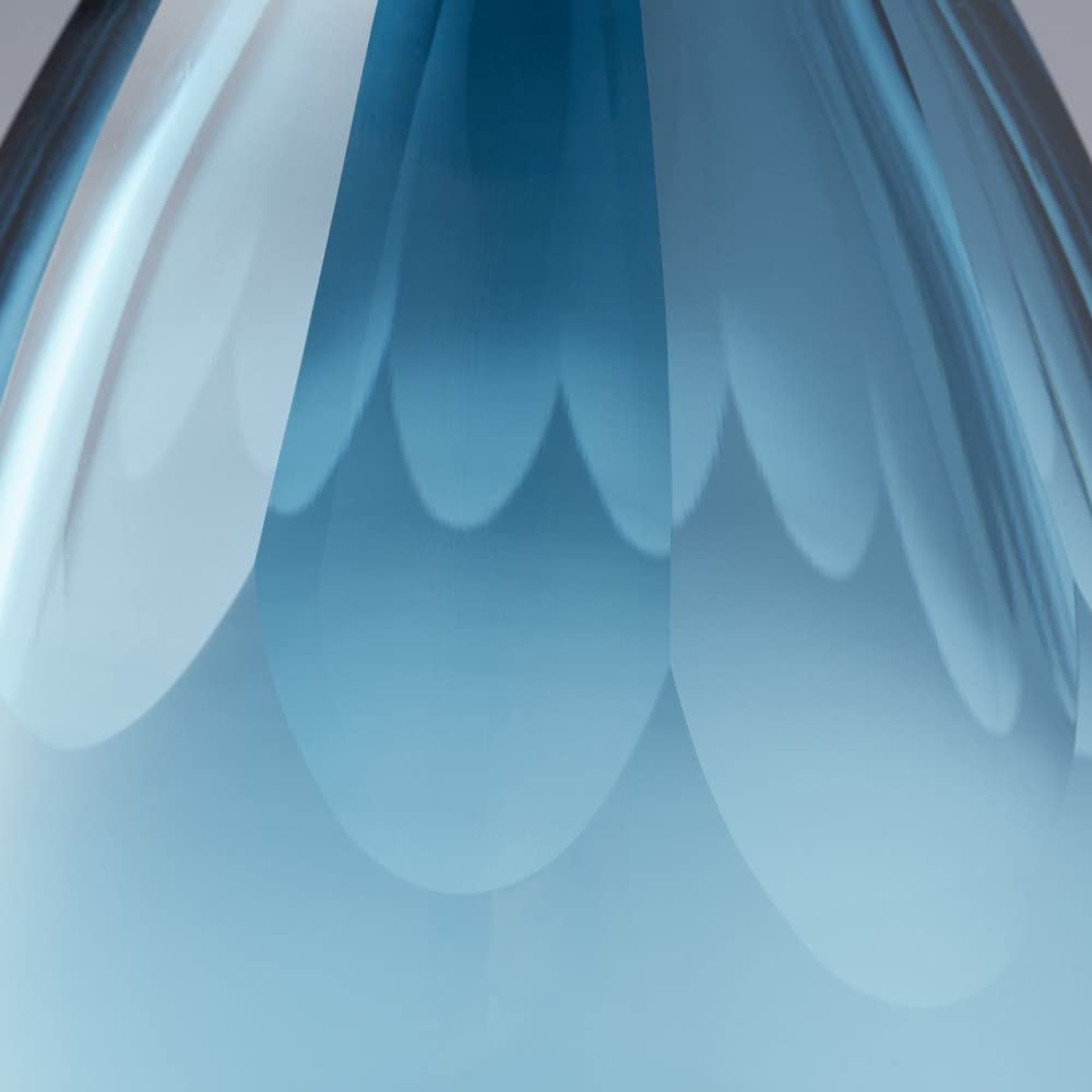 Cyan Design 10312 Cressida 12 Inch Blue Ceramic Vase - Large Home Decor for Living Room, Dining Table, Wedding Centerpiece & Floral Arrangements