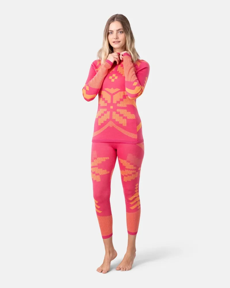 Kari Traa Women's Faith Half Zip Top 2025 - Lightweight Thermal Base Layer for Hiking, Skiing & Outdoor Activities