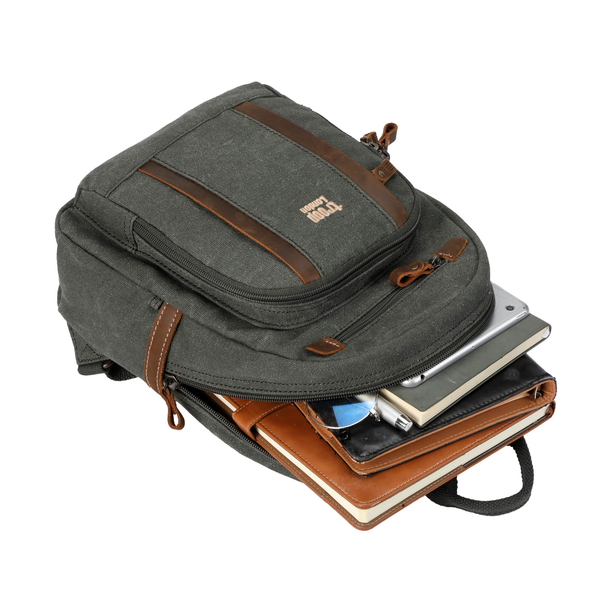 TRP0255 Troop London Classic Canvas Backpack Small - Durable School & Travel Backpack for Men & Women - Perfect for College, Commuting & Outdoor Adventures