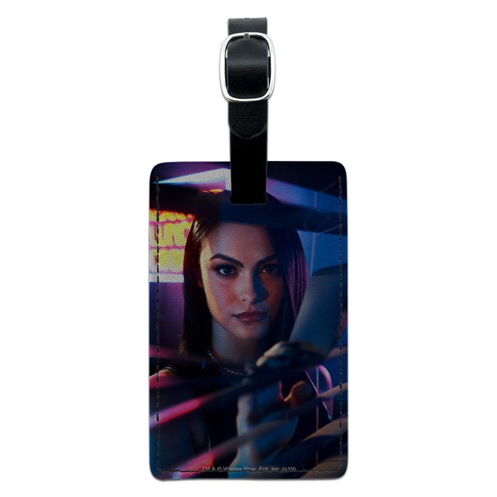 Riverdale Veronica Inspired Rectangle Leather Luggage Tag - Stylish Carry-On ID Tag for Travel Bags, Suitcases & Backpacks - Perfect for Airports, Business Trips & Vacation