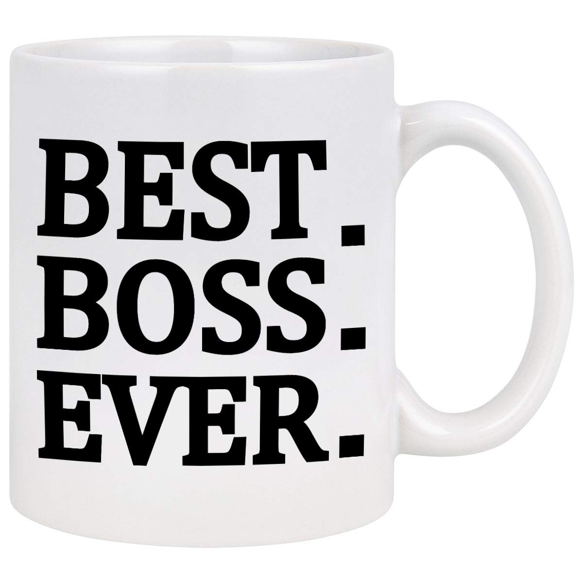 Best Boss Ever Coffee Mug - 11oz Funny Boss Gift for Men & Women - Office Coworker Appreciation Present for Boss's Day - Perfect for Coffee Breaks & Workplace Motivation