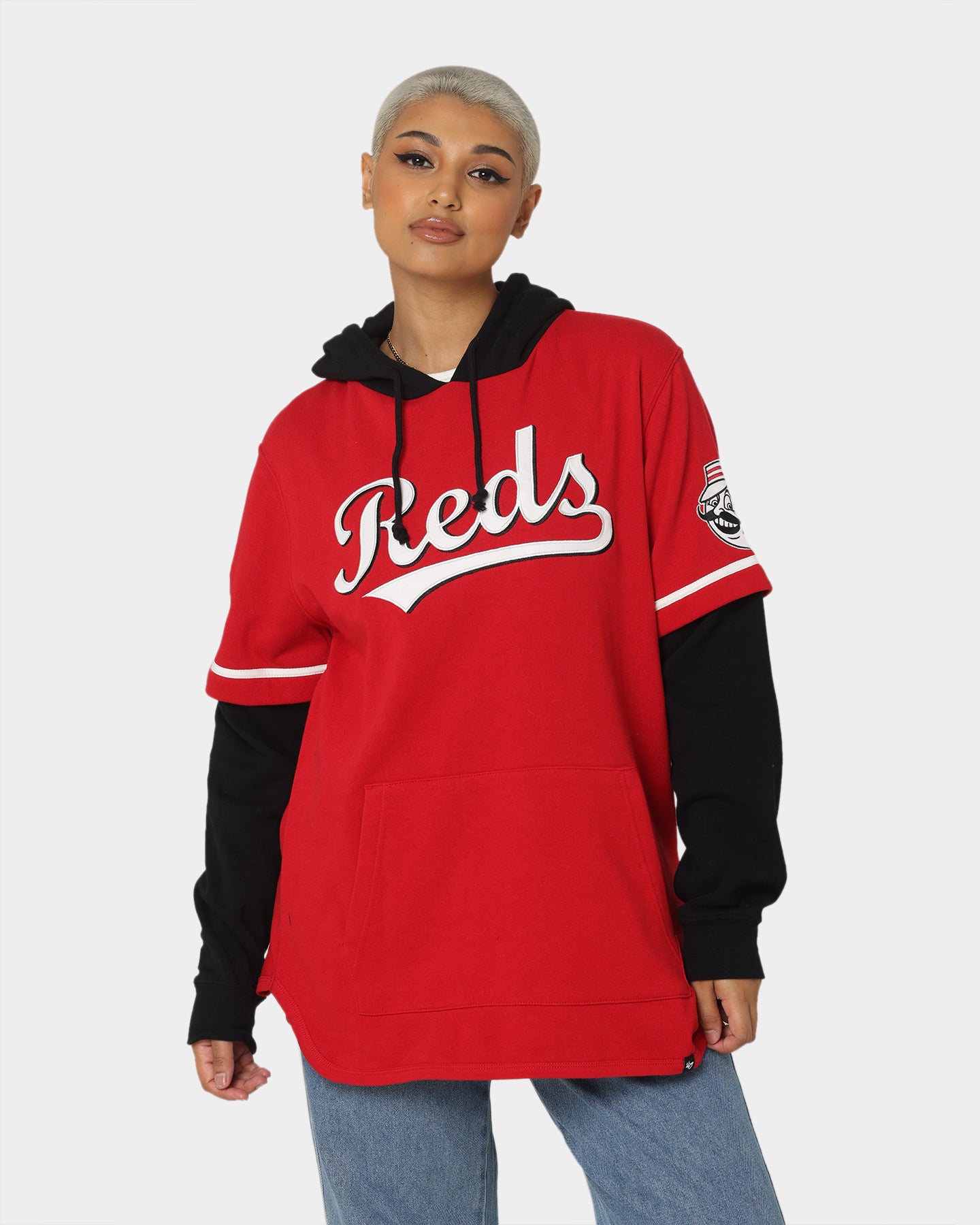 47 Brand Cincinnati Reds Shortstop Hoodie - Red MLB Baseball Fan Apparel for Men & Women - Perfect for Game Day, Tailgating & Casual Wear
