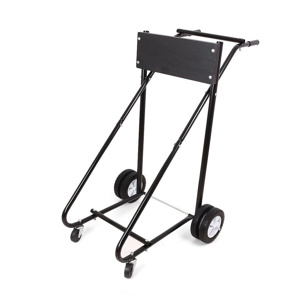 Heavy Duty 315 LBS Capacity Outboard Boat Motor Stand Cart - Portable Dolly for Marine Engine Storage & Transport | Perfect for Garage, Dock & Boat Maintenance