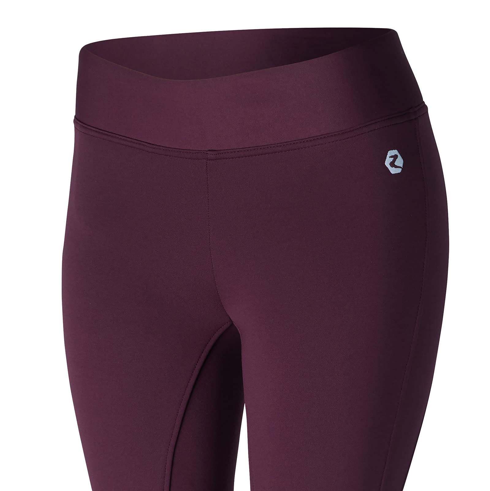HORZE Active Women's Winter Fleece-Lined Silicone Knee Patch Equestrian Riding Tights - Warm Horseback Riding Pants for Cold Weather Equestrian Training & Outdoor Activities