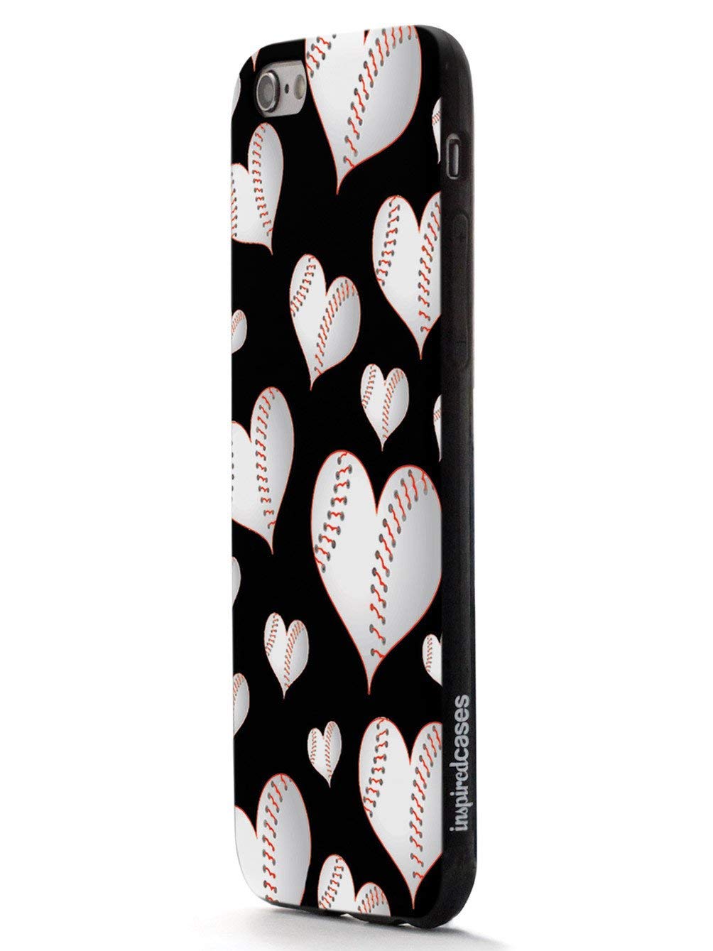 Inspired Cases for iPhone 11 - 3D Textured Protective Phone Cover with Baseball Heart Design - Shockproof & Anti-Scratch Case for Apple iPhone 11 - Perfect for Sports Fans & Daily Use