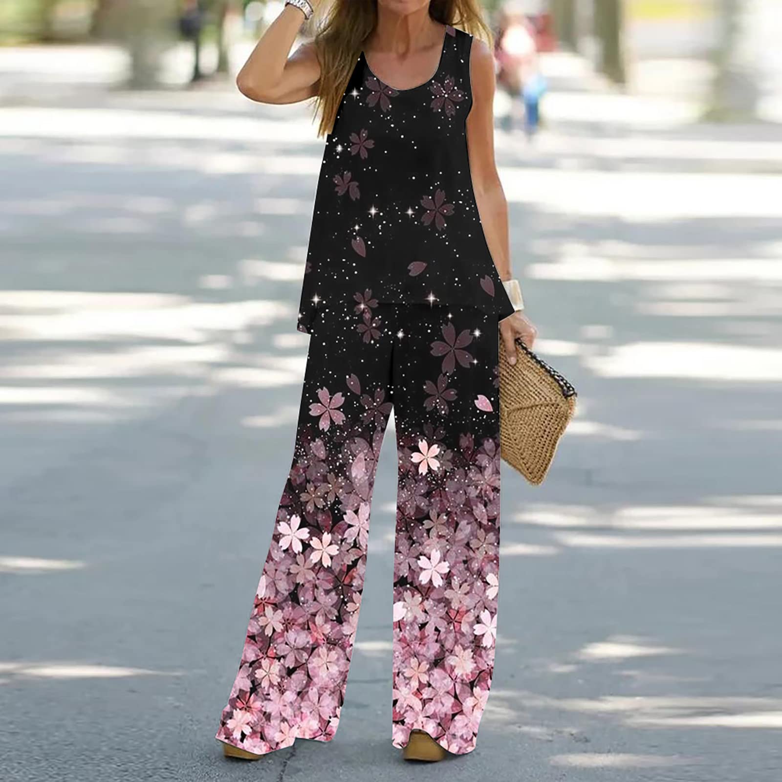Women's 2-Piece Pajama Set - Soft Cotton Sleepwear Shorts & Top for Lounge, Travel & Home Comfort