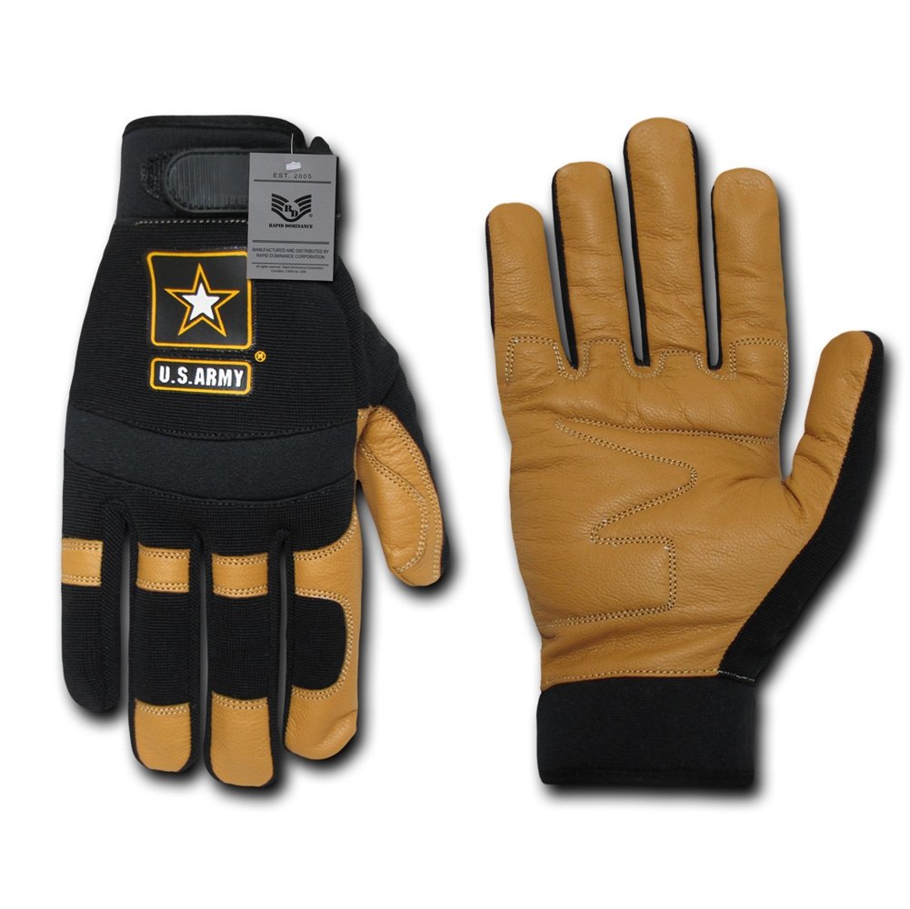 Tactical Army Mechanic Gloves - Heavy Duty Work Gloves for Military, Construction & Outdoor Use - Durable Safety Gloves for Mechanics, DIY & Survival Gear