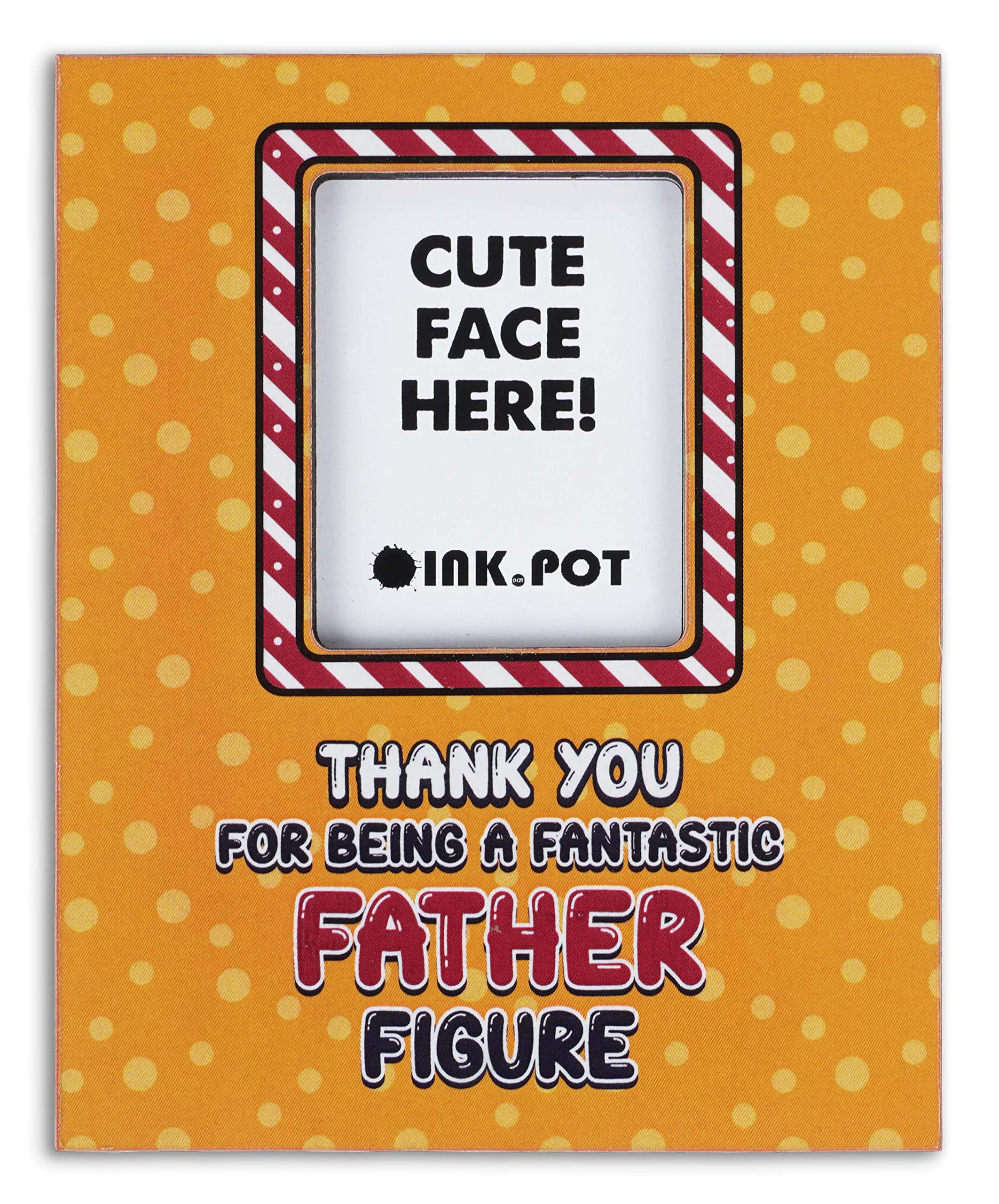 Thank You Gift for Dad - Magnetic Photo Frame for Refrigerator (10x8cm) - Perfect for Stepdad, Uncle & Father Figures - Great for Home, Office & Kitchen Decor