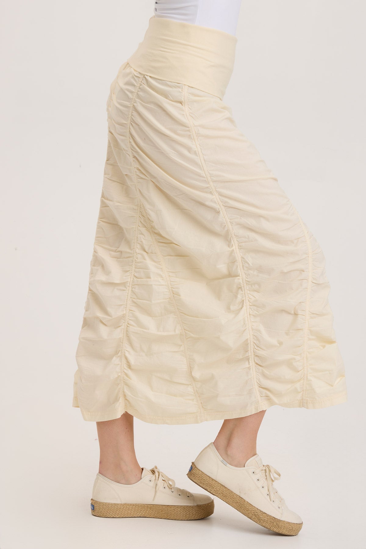 Stylish Gored Peasant Skirt for Women - Flowy Boho Maxi Skirt with Elastic Waist | Perfect for Summer, Beach, Festivals & Casual Outfits