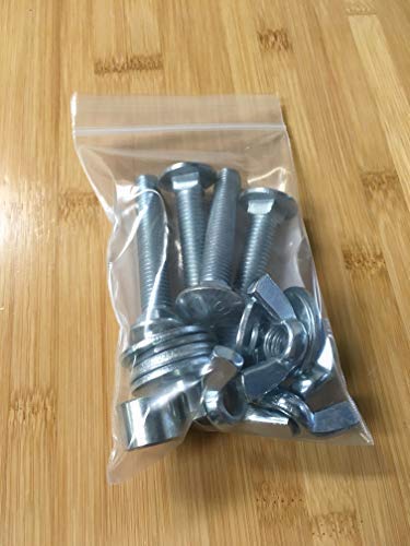 AR500 Steel Gong Hardware Kit - 4 Carriage Bolts, 2 Spacers, 4 Wing Nuts, 8 Washers | Perfect for Shooting Targets, Outdoor Range Setup & Tactical Training