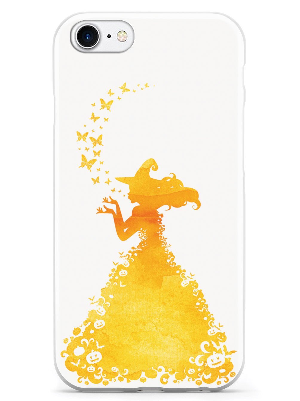Premium 3D Textured Protective Phone Case for Apple iPhone 8 - Inspired Witch & Crescent Moon Design - Shockproof Slim Cover - Perfect for Everyday Use, Travel & Gift Giving