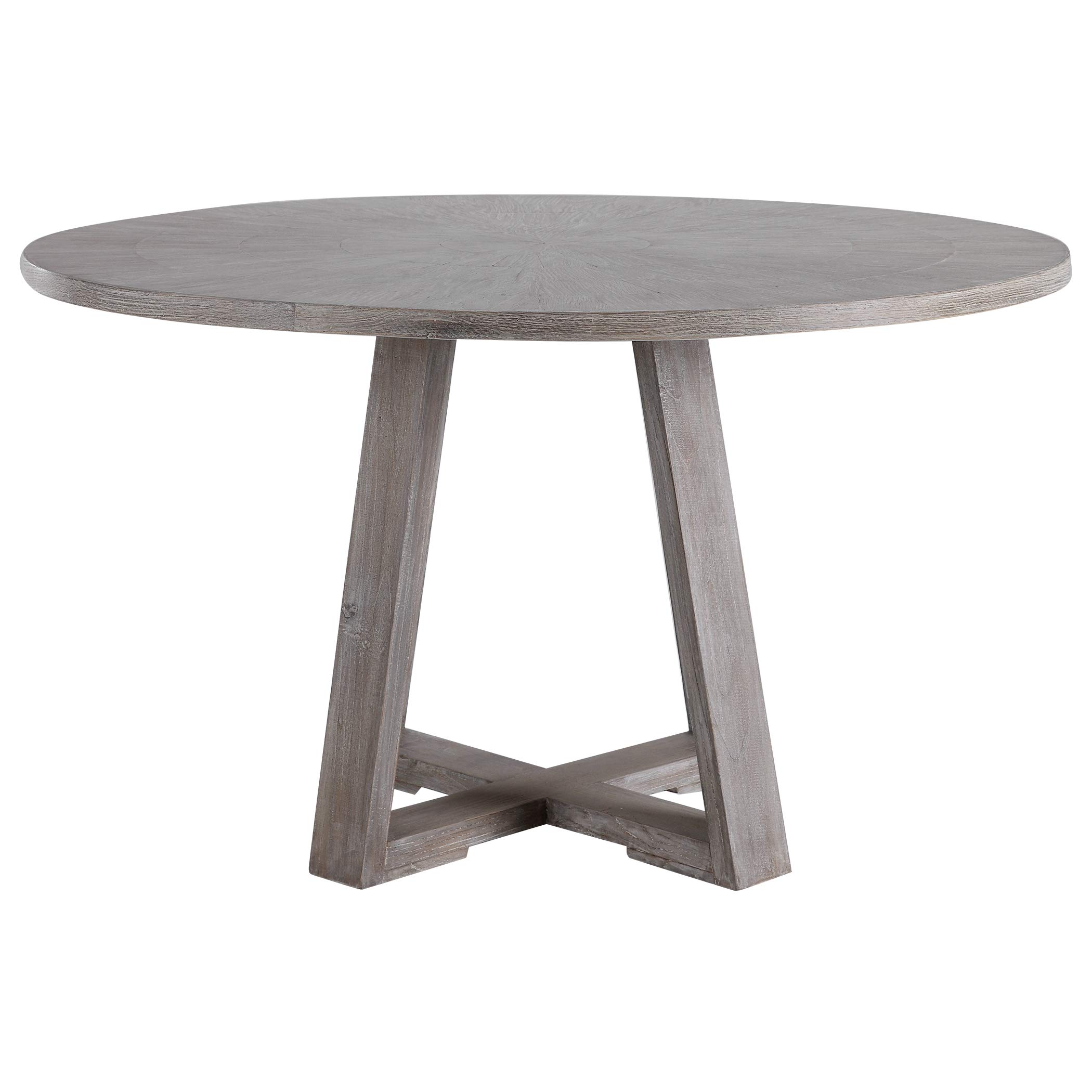 Gidran Gray Dining Table - Modern Solid Wood Table for Kitchen, Dining Room, and Small Spaces