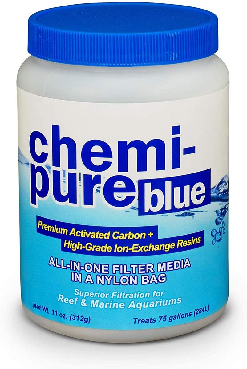 Premium Chemi-Pure Blue Aquarium Filtration Media - 11 oz for Crystal Clear Water | Ideal for Saltwater & Reef Tanks, Fish Tanks, and Aquatic Ecosystems