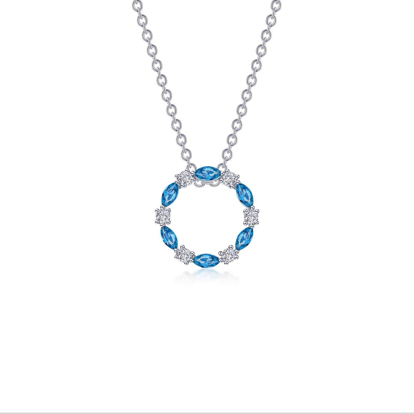 1.45 CTW Open Circle Necklace for Women - Elegant Gold or Silver Pendant Jewelry - Perfect for Everyday Wear, Gifts & Special Occasions