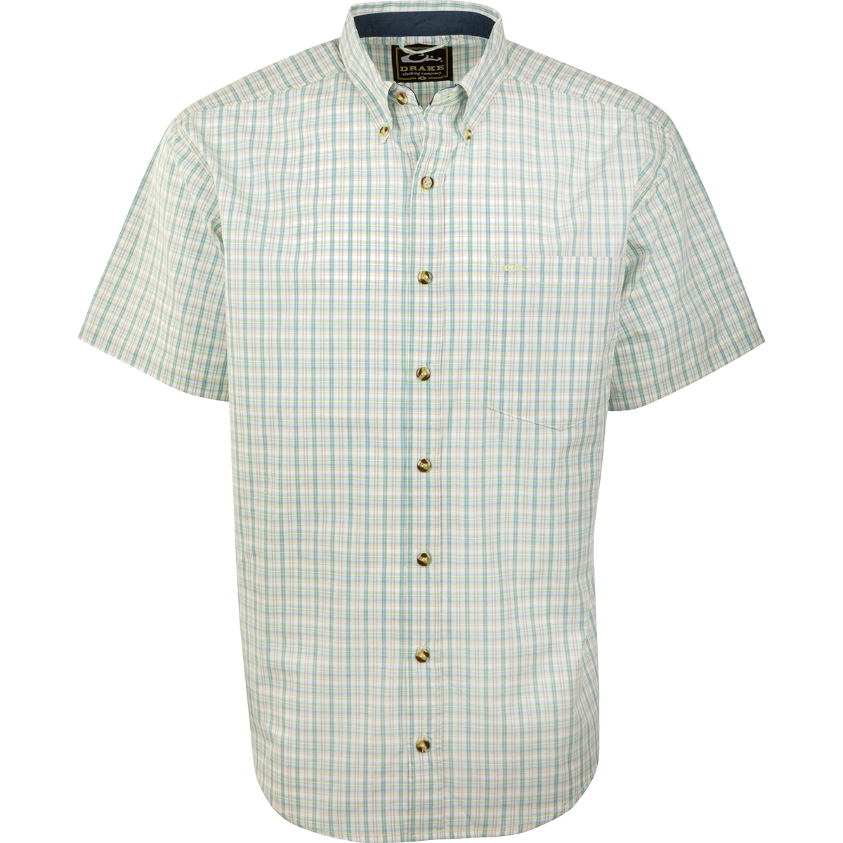 Big Easy Plaid Short Sleeve Shirt for Men - Casual Summer Button Down Shirt - Perfect for Outdoor Activities, BBQ Parties & Weekend Getaways