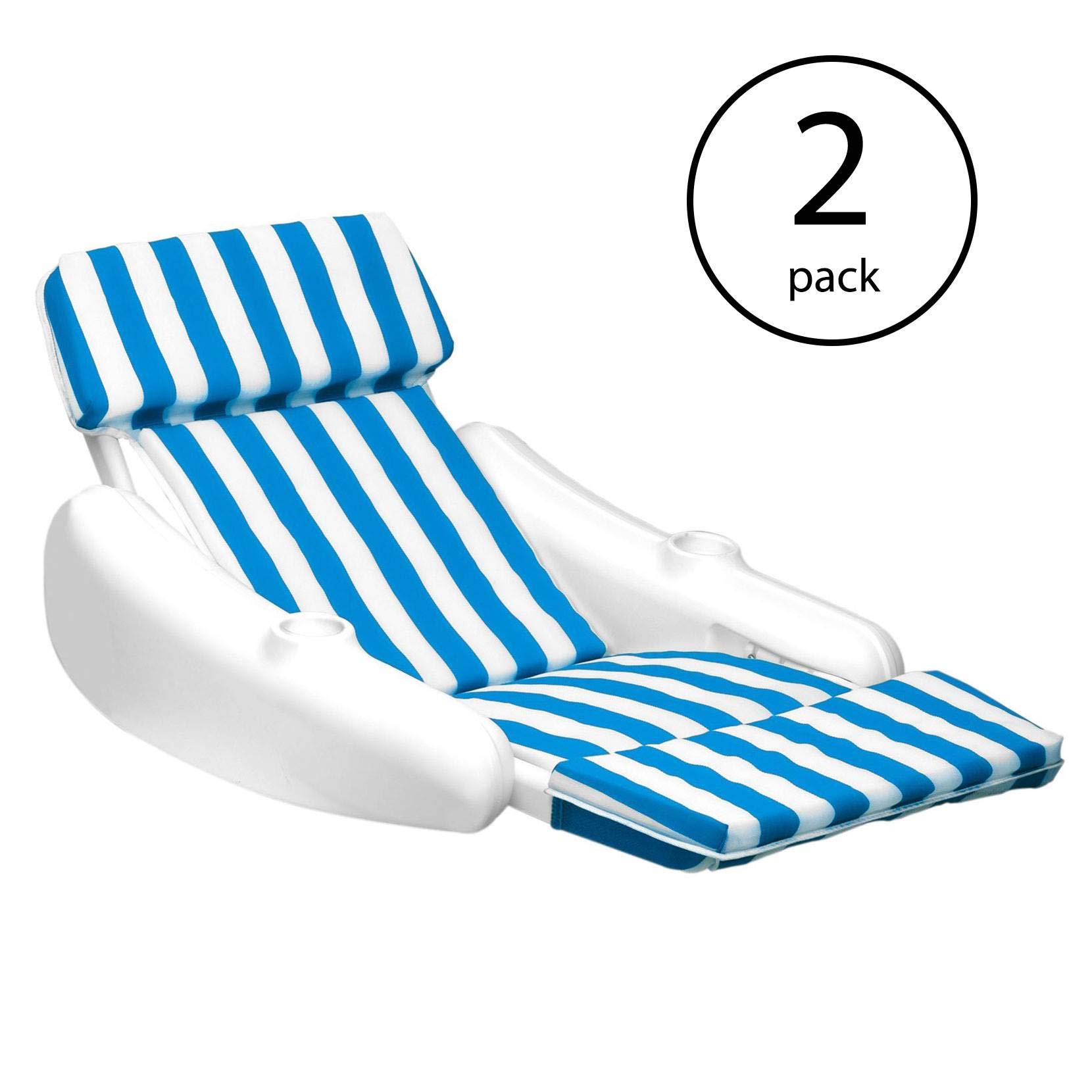 SWIMLINE Original Sunchaser Padded Luxury Lounge Chair Pool Float - Comfortable Molded Frame & Stable Pontoon Design for Adults | Premium Pool Lounger & Inflatable Pool Accessories | Perfect for Relaxing by the Pool, Beach Vacations & Summer Water Activities