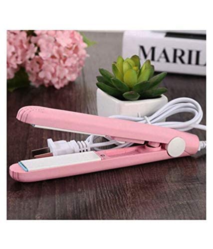 Professional Ceramic Plate Mini Hair Straightener & Styler for Beauty & Personal Care - Purple | Perfect for Travel, Home & Salon Use