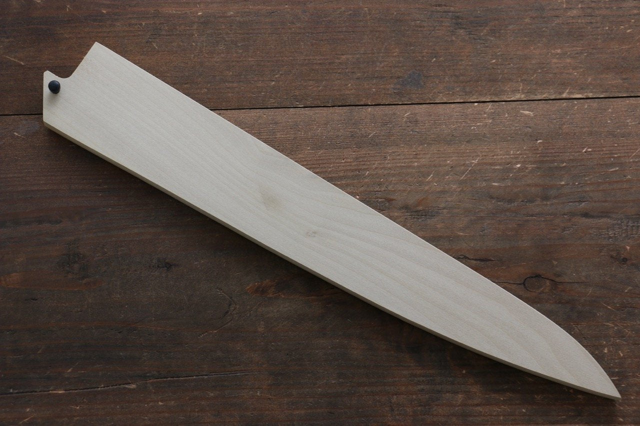 Premium Magnolia Saya Sheath for 300mm Sujihiki Knife - Handcrafted Plywood Pin - Perfect for Japanese Kitchen, Sushi Preparation & Professional Chefs