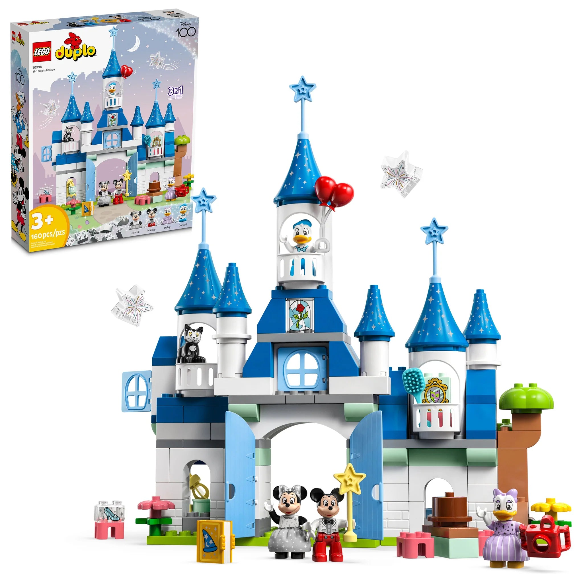 LEGO DUPLO 3-in-1 Magical Castle Building Blocks Set - Creative Educational Toy for Toddlers & Preschoolers | Perfect for Imaginative Play, Birthday Gifts & Early Learning Activities