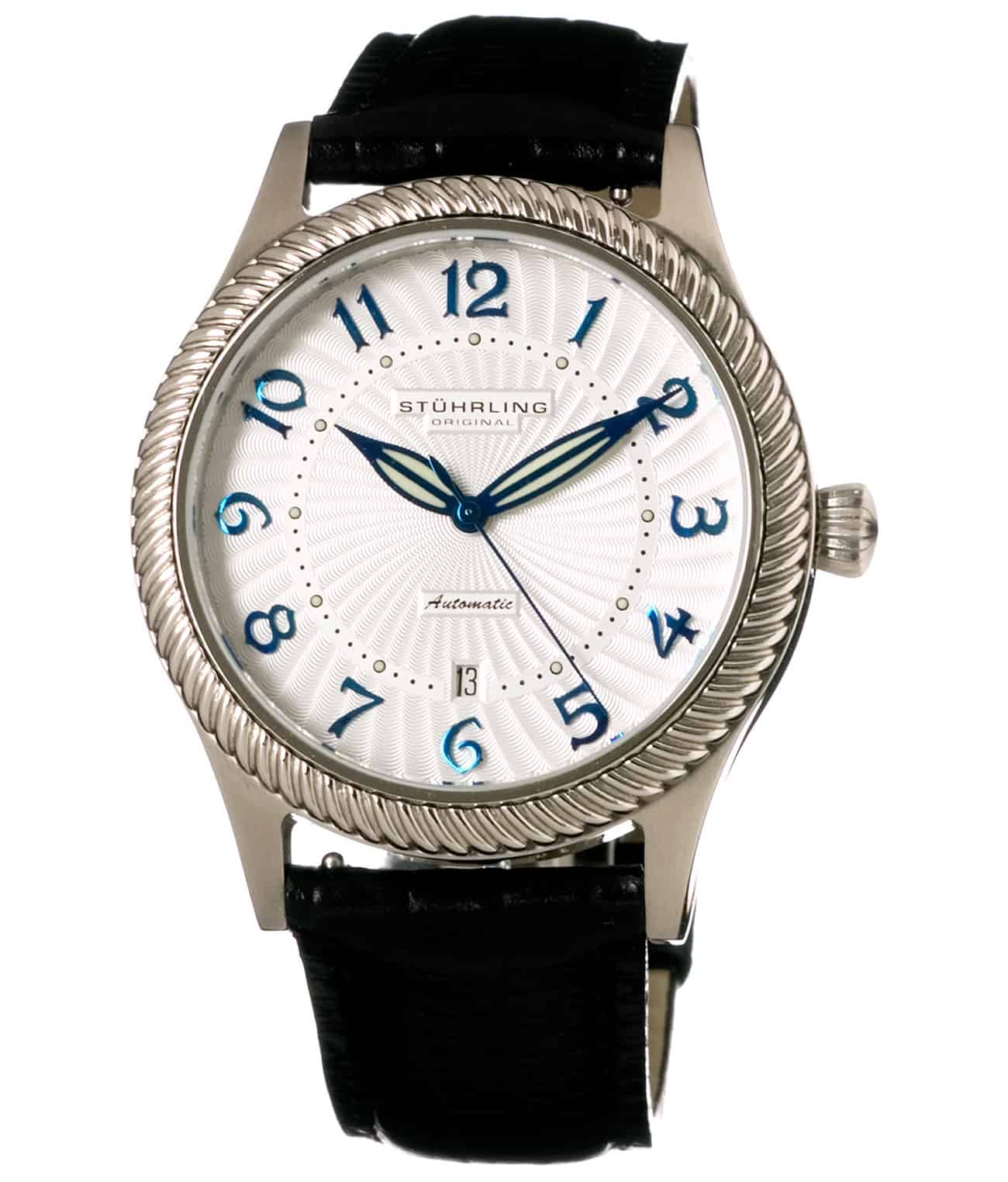 Caesar II 91B 42mm Classic Men's Watch - Luxury Stainless Steel Analog Wristwatch for Business, Formal & Casual Wear