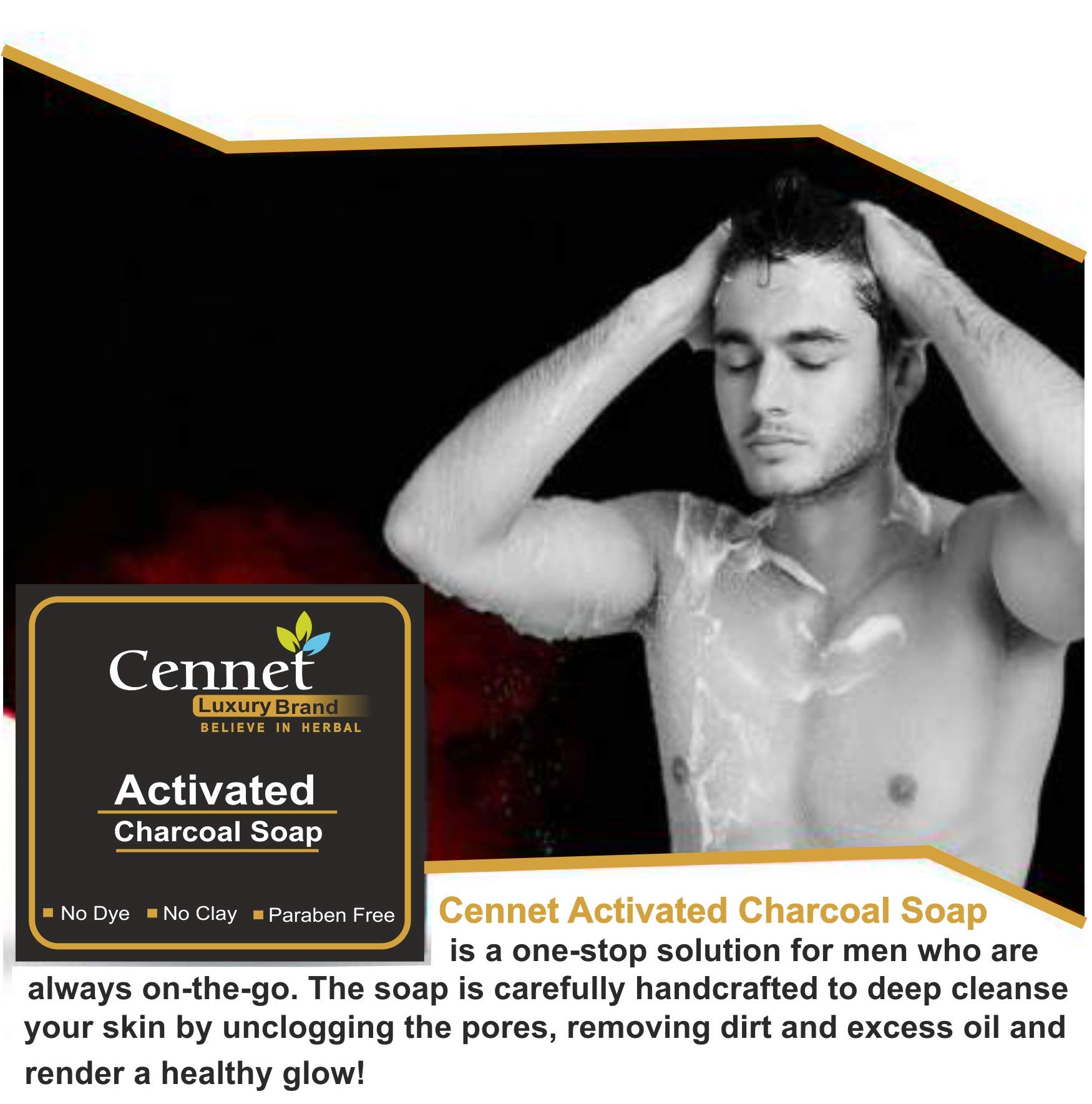Organic Handmade Charcoal Soap for Women - Skin Whitening, Acne Treatment, Blackhead Removal & Anti-Wrinkle Facial & Body Cleanser (2-Pack, 200g) - Perfect for Daily Skincare Routine & Sensitive Skin Care