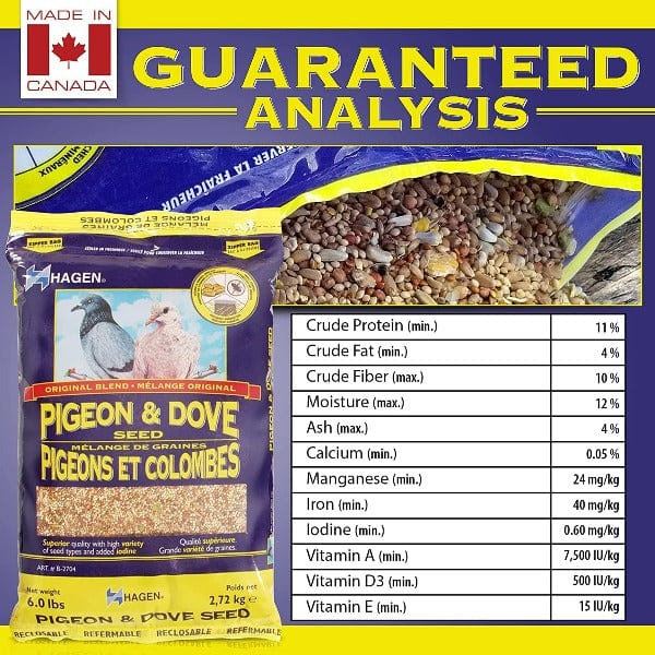 Premium Hagen Pigeon & Dove Staple VME Seed Mix - High Protein Bird Food for Racing & Show Pigeons - Ideal for Training, Breeding & Daily Nutrition