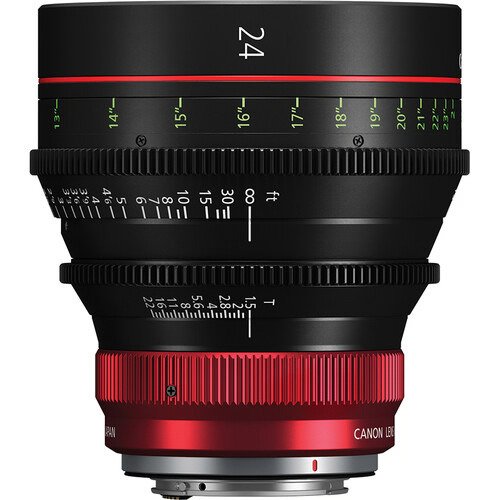 Canon CN-R 24mm T1.5 L F Cinema Prime Lens for RF Mount - Professional 4K Video & Film Production, Perfect for DSLR Cameras, Cinematography, and Studio Shooting