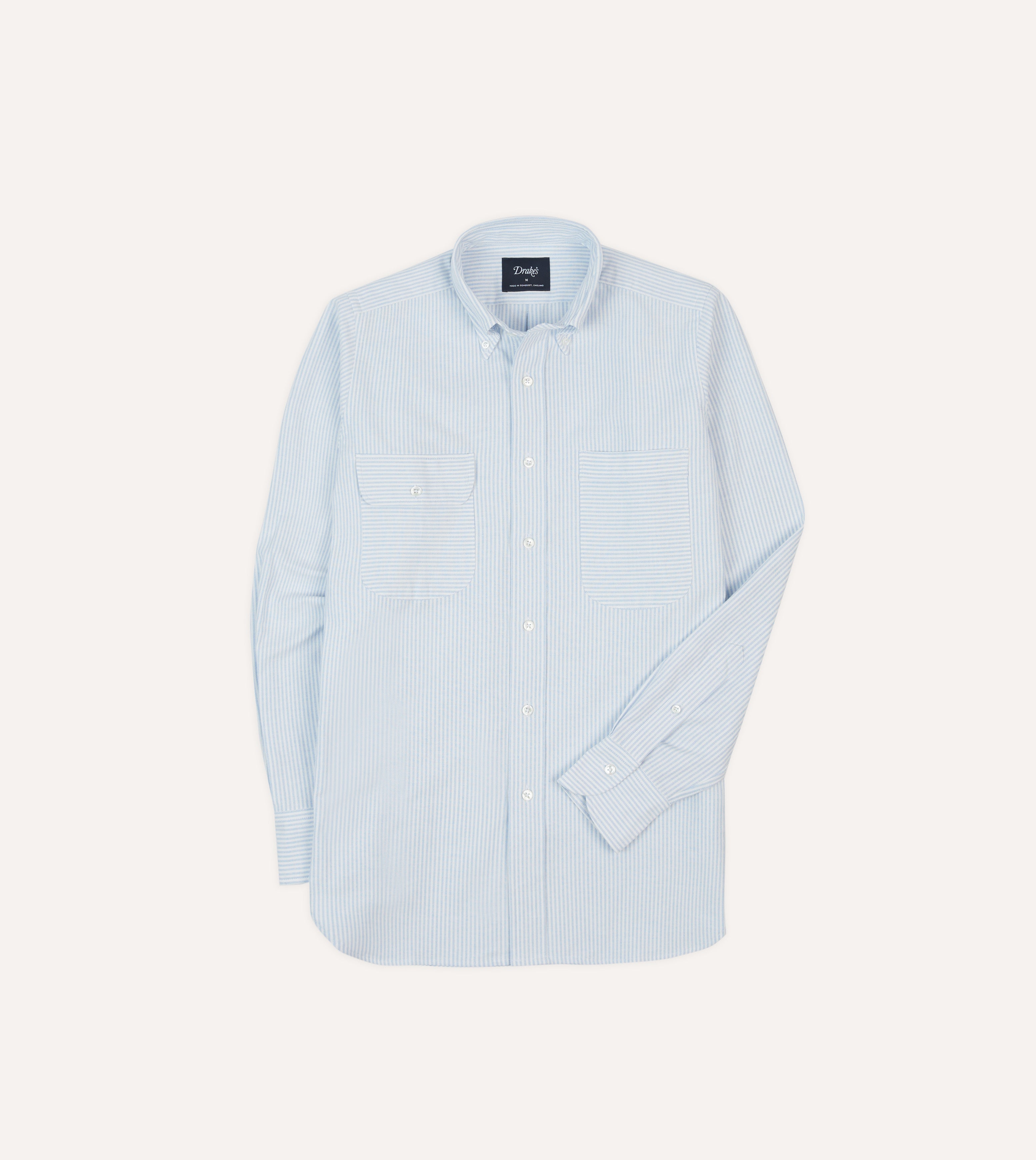 Premium Blue Oxford Cloth Long Point Collar Dress Shirt for Men - Business Casual & Office Wear - Perfect for Work, Interviews & Formal Occasions