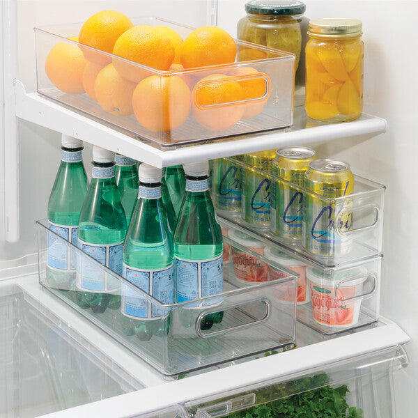 Premium Fridge & Freezer Bins - Stackable Refrigerator Organizers for Fresh Food Storage | Perfect for Kitchen, Pantry & Grocery Organization