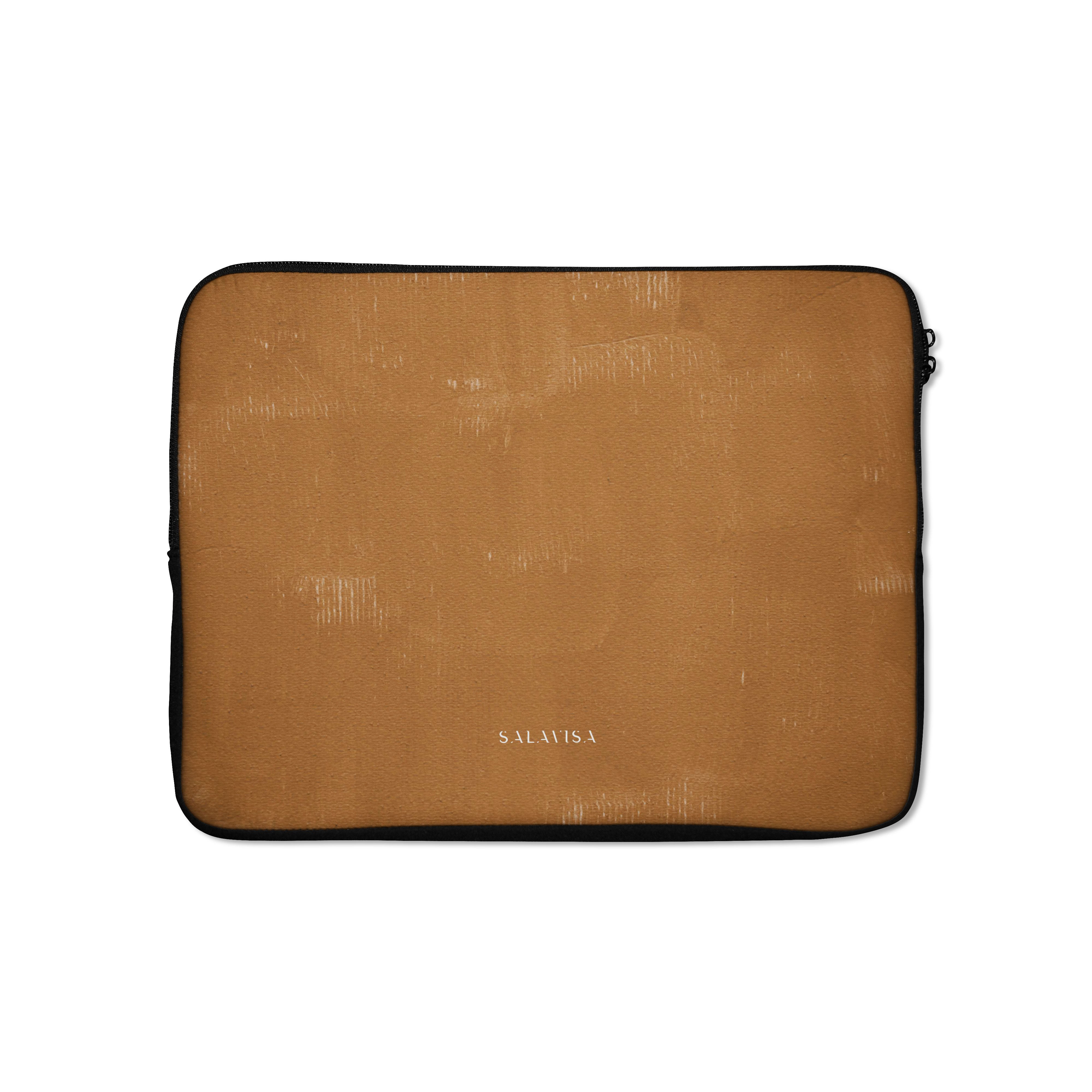 Premium Brown Clay Laptop Sleeve Case - 13-15 Inch Protective Cover for MacBook, Notebook & Ultrabook - Perfect for Office, Travel & School Use