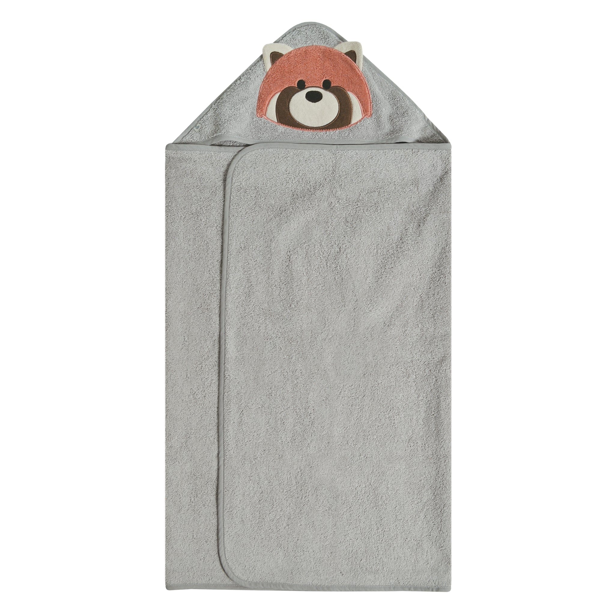Soft & Absorbent Toddler Hooded Towel with Adorable Red Panda Design - Perfect for Bath Time, Swimming & Beach Outings