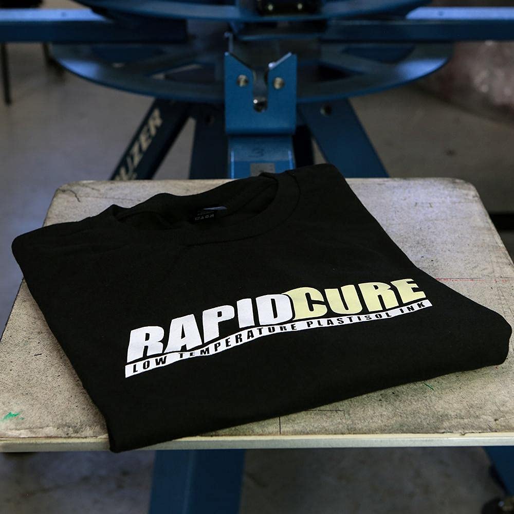 Rapid Cure® Yellow Plastisol Screen Printing Ink (8oz) - High-Quality Fabric & T-Shirt Printing Ink for DIY & Professional Use - Perfect for Custom Apparel, Banners & Textile Projects