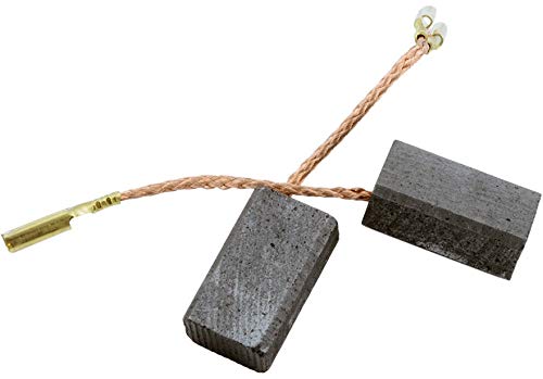 Atlas Copco WS6-115 Grinder Carbon Brushes CA-03-65229 (0.24x0.35x0.61 Inch) - Replacement Brushes with Cable & Connector - Fits Original Part 4.931.393.322 - Perfect for Power Tools Maintenance & Industrial Grinding Applications