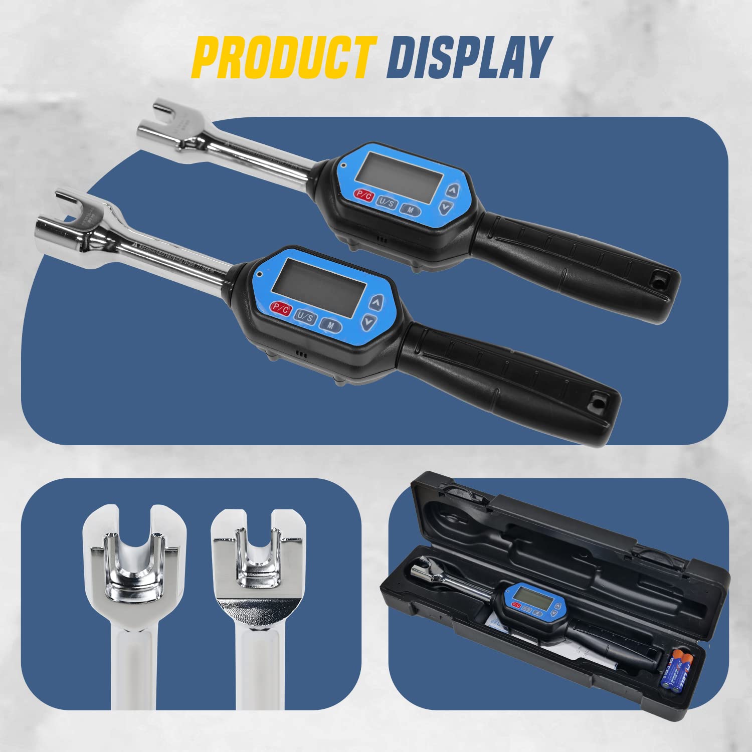 ZAC Digital Torque Wrench (25-30 N·m) - Preset Value Electronic Torque Spanner with Audible & Visual Alarm for M12 BT30 Pull Studs - Perfect for CNC Machine Tool Maintenance and Precision Engineering Applications