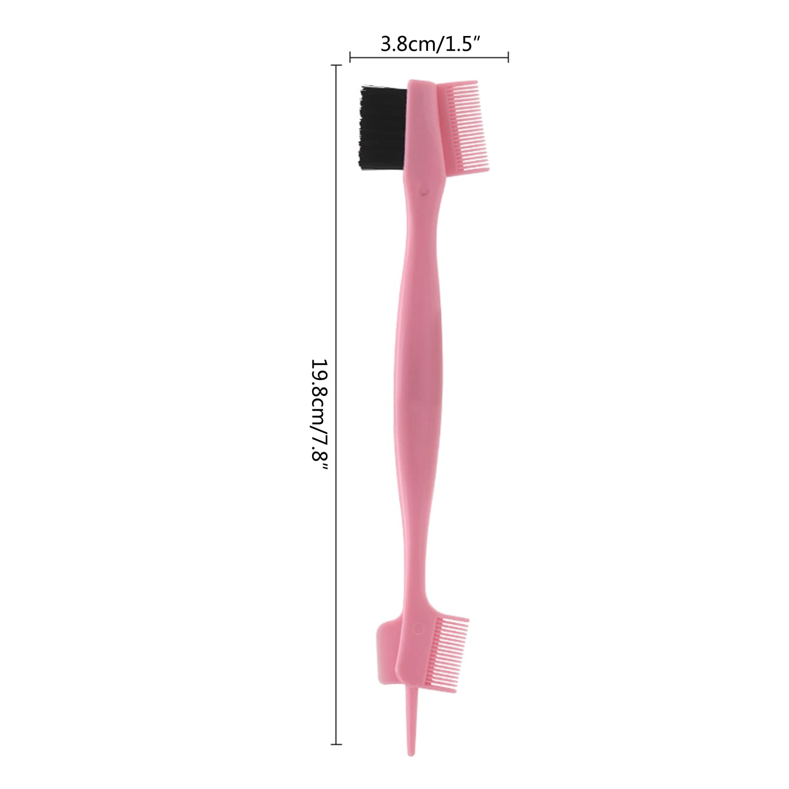 Double-Sided Hair & Eyebrow Brush - Smooth Styling for Salon & Home