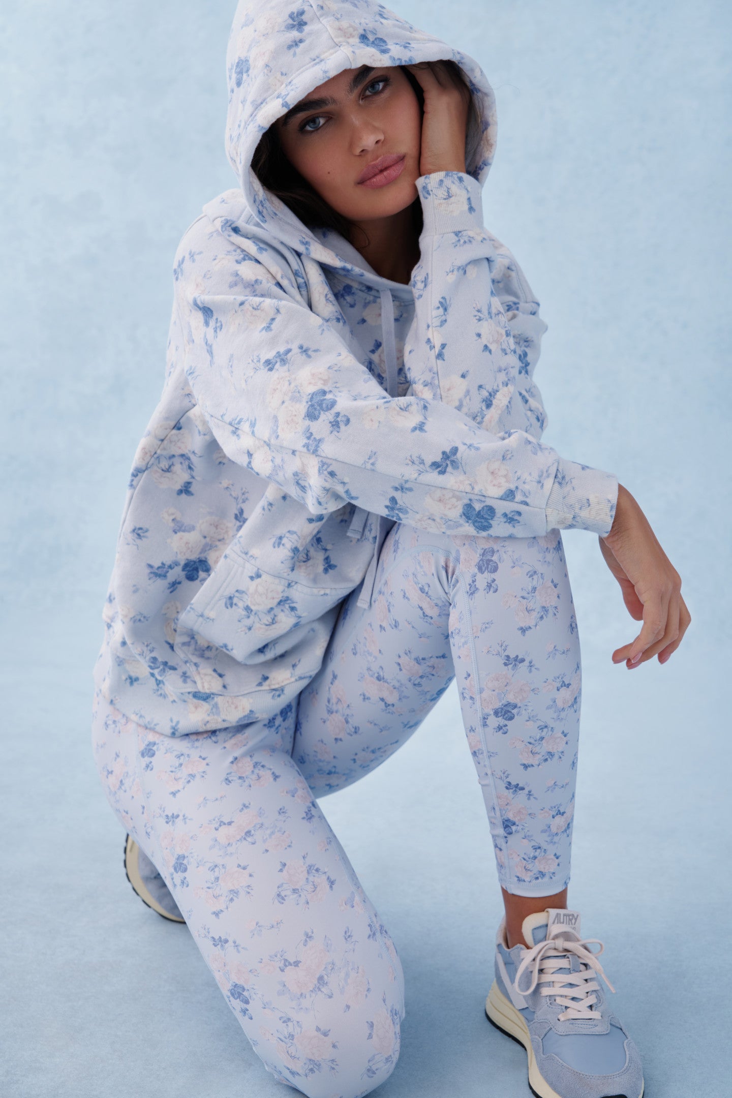 Nacova Women's Floral Print Cotton Hoodie - Soft & Comfortable Pullover Sweatshirt for Casual Wear, Loungewear & Outdoor Activities
