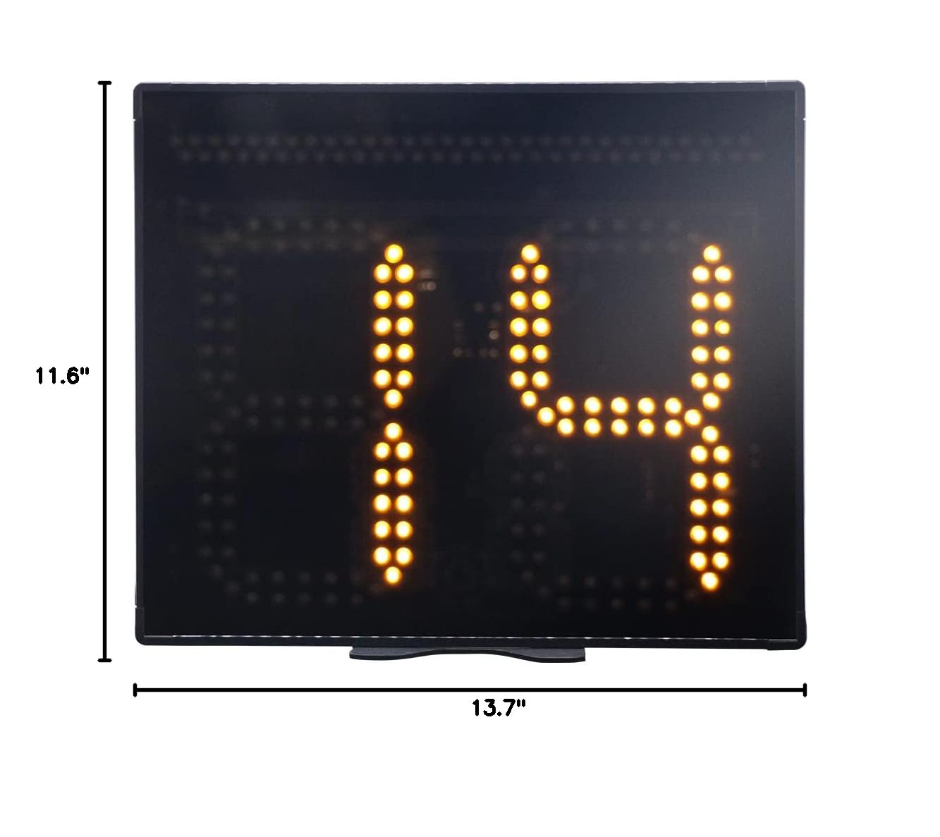 Basketball Shot Clock with LED Light & Remote Control - 12/24/25/30/35/40/60 Seconds Countdown Timer - Battery or Plug-in Powered for Indoor/Outdoor Courts, Training, and Games